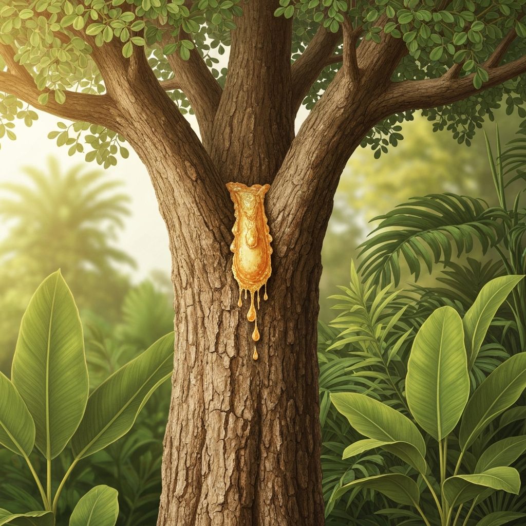 Boswellia serrata plant and resin